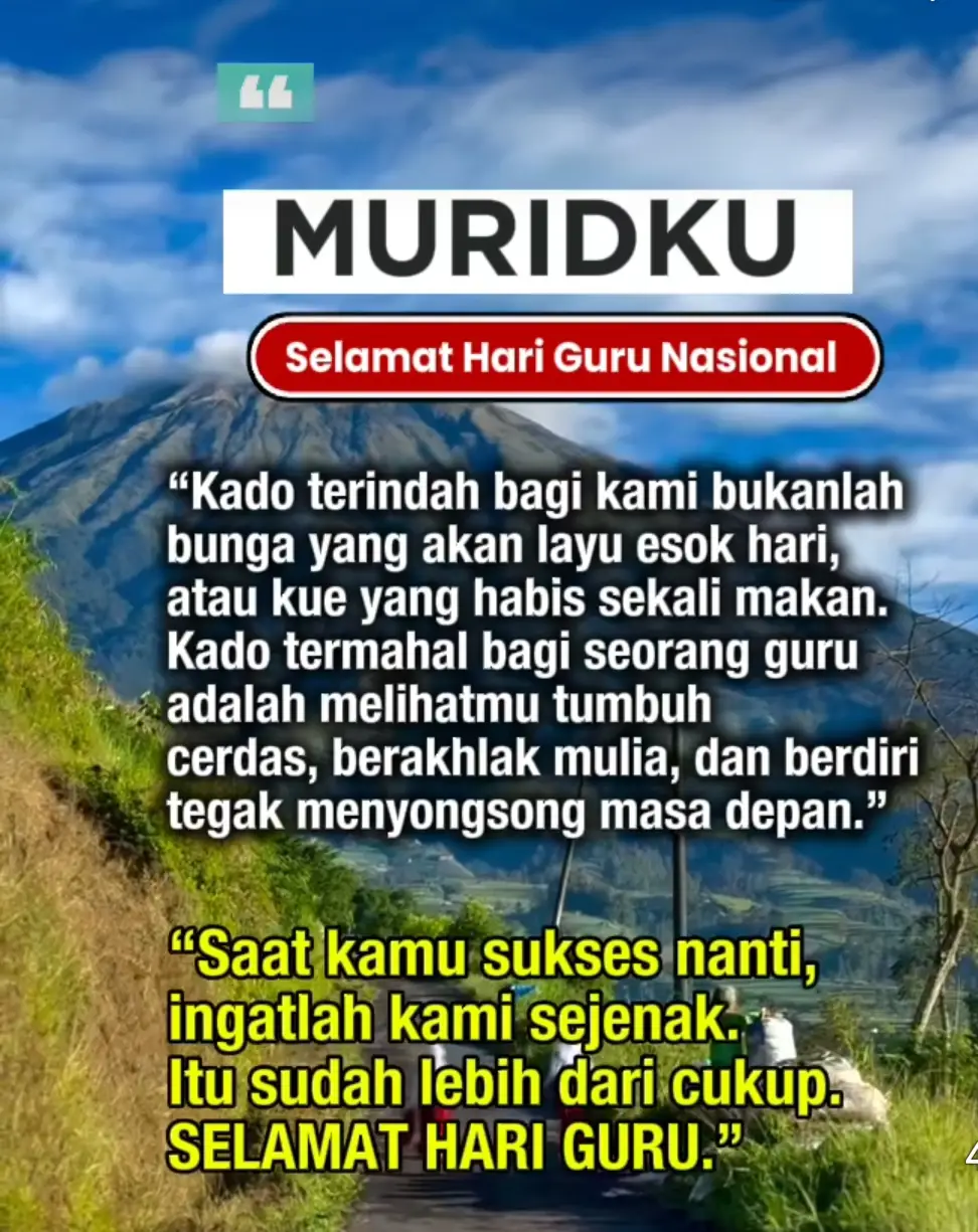 sebuah pesan nasehat