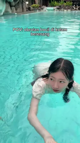 jadi penguasa kolam 🤭 #bocil #swimming #kolamrenang #funny #fyp 