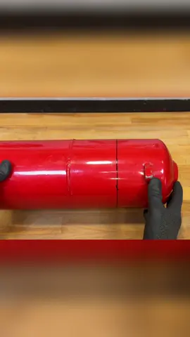 From cylinder to stove! Watch how these holes and cuts transform this metal into something amazing. #DIYStove #Metalworking #DIYProjects #CraftSkills