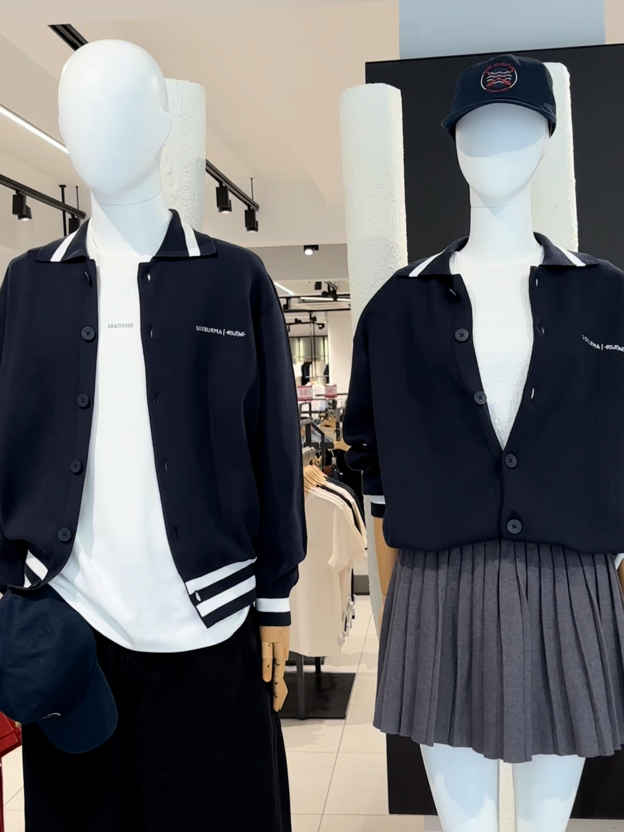 Stepping out together in effortless fits — simple, clean, and perfectly in sync. Some days, matching the vibe matters more than matching the color. 🤍 #Routinecambodia #routineoutfit #routinexsisburma