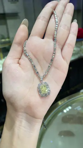 Dây chuyền Full Kim Cương thiên nhiên vàng 18k viên chủ GIA ✨✨✨ #lucasdiamond #trangsuc #kimcuong #kimcuongthiennhien #quatang 