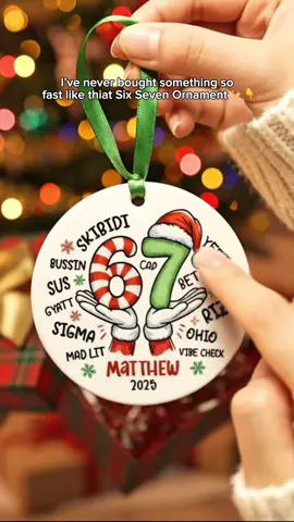 I love this 67 Ornament 🤣😂❤️‍🔥#funny #67 #sixseven #christmas #christmasgiftideas 