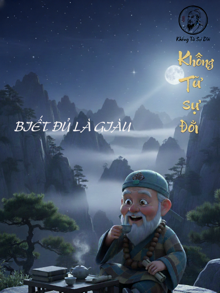 Giàu không phải có nhiều, mà là biết dừng đúng lúc #khongtu #khongtusudoi #baihoccuocsong