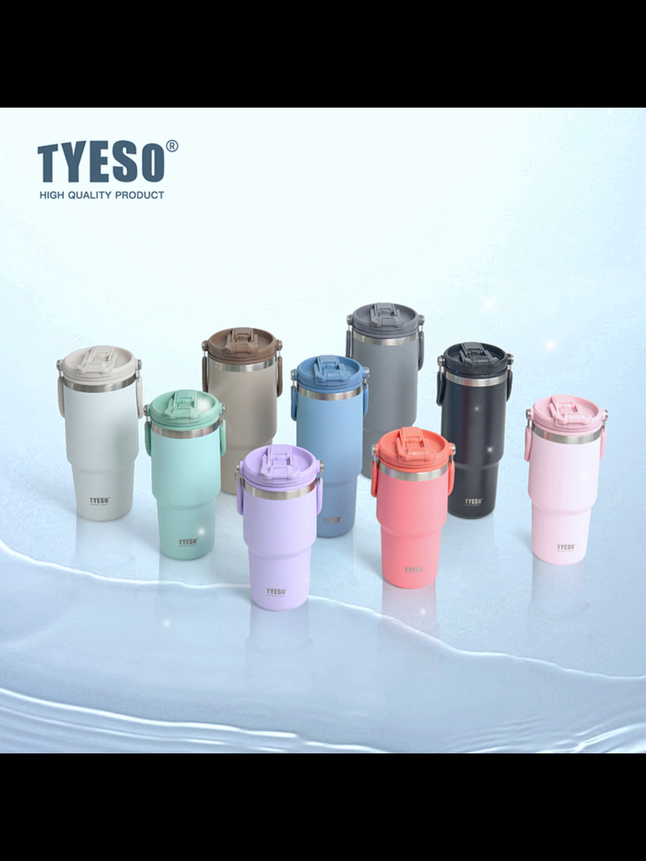 Adakah saya tidak boleh membeli botol air, reka bentuk saya tidak boleh digunakan? TYESO Saya mahu membawa warna yang bergaya setiap hari!#thermos #tiktok #cupcut #hightlight #tyeso