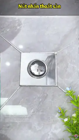 New shower room with floor drain and stainless steel cover upgrade.