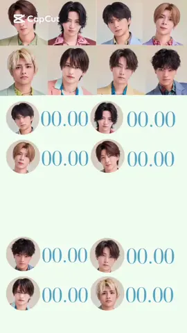 「レシピ」歌割りタイマー #timelesz #レシピ#歌割り  @理香 @みゆき @らむ25 @kanon♡ @ひまり @fma._.s2 @仮面ライダー将生🎀🩷 @-ももんが- @ミセス推し&timelesz推し @ゆ～な 