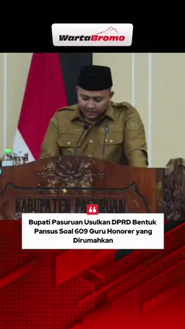 609 guru honorer di Kabupaten Pasuruan yang dirumahkan hampir kehilangan kejelasan statusnya. Dalam sidang paripurna, Bupati Rusdi meminta DPRD membentuk Pansus agar masalah ini “clear and clean”. Komisi IV berharap ada solusi karena para guru yang dirumahkan tersebut sudah mengabdi cukup lama. 🎥 DPRD Kabupaten Pasuruan #bupatipasuruan #hariguru #guruhonorer #p3k #pasuruan 