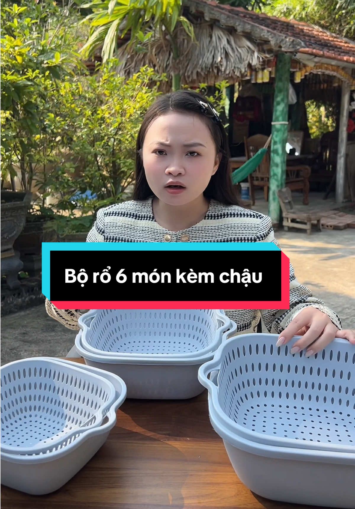 Combo rổ kèm chậu 6 món #nhabep #xuhuong 