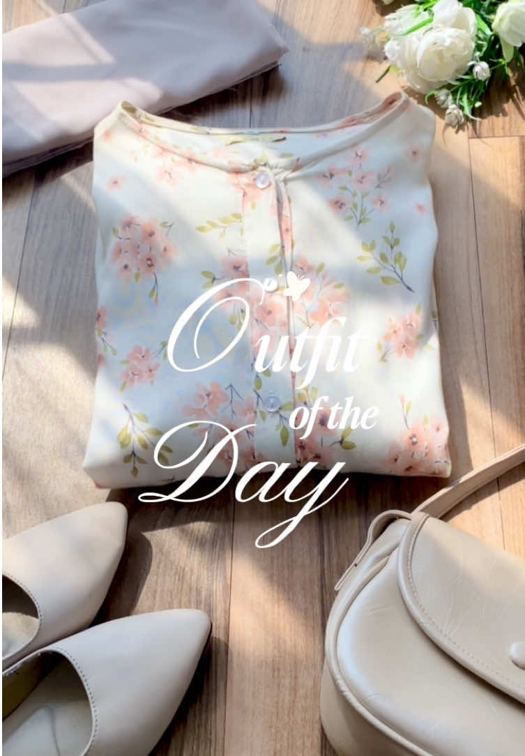 Outfit today wearing Nilam Dress🤍🌷 Masyaallah best pretty outfit🫶🏻🤩 #fyp #foryoupage #outfitideas #gamiskekinian #gamismurah 