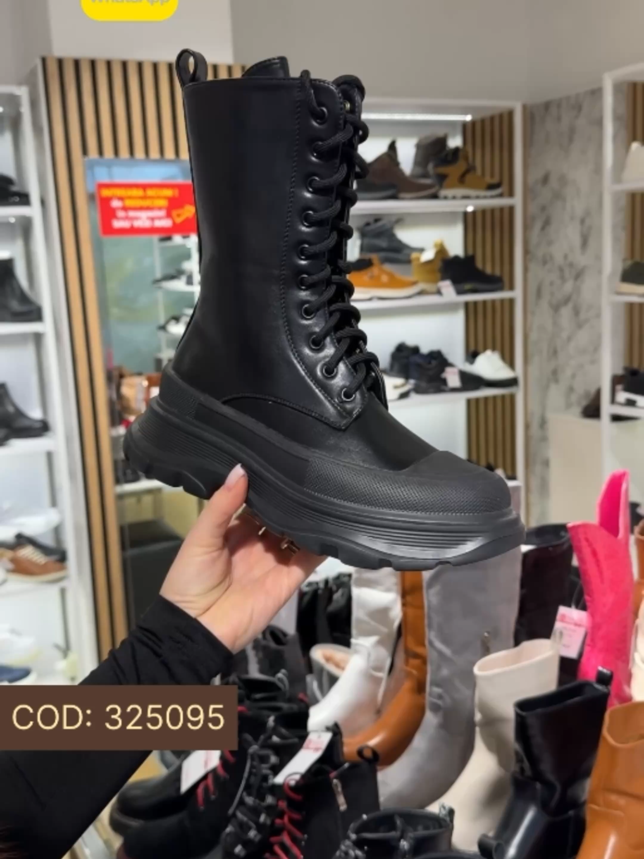 🔎Cod: 325095-📲Comenzi la telefon: 0759 608 610 🚚Livrare oriunde in Europa 🎨 o culoare disponibila ✔️ Marimi de la 36 la 40 - Profită acum! #modlet #onlineshop #incaltaminte#modlet #incaltaminte #winterfashion #iarna #ghete