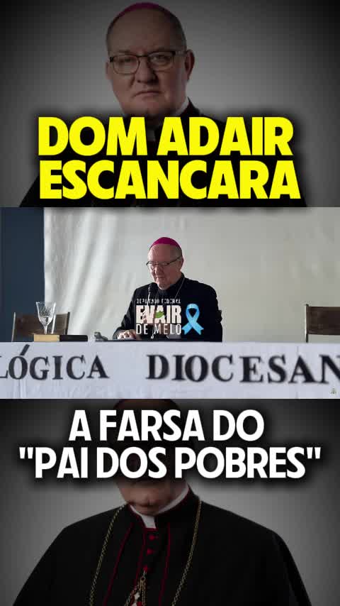 Dom Adair, mais uma vez, coloca a verdade na mesa — sem medo e sem rodeios: desmonta o “pai dos pobres”, que de pobre não tem nada e vive como bilionário às custas do povo. Enquanto isso, o desgoverno gasta dinheiro com bobagens e ainda posa de salvador. O bispo revela aquilo que muitos tentam esconder: um marxismo que divide o Brasil e alimenta a mentira. E deixa claro enquanto uns enganam, outros têm a coragem de apontar o rumo certo. Vai vendo, Brasil! @domadair #ContraOMarxismo #Desgoverno #PaiDosPobresSóQueNão #oPovoMereceRespeito