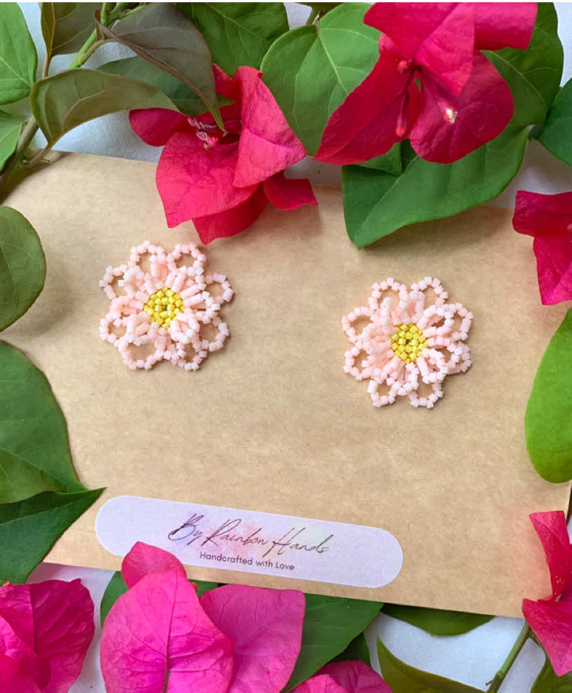 Introducing our Marikit Daisy Flower Stud Earrings, a collection inspired by the soft charm and cheerful spirit of daisies. 🌼 Each pair is lovingly beaded by hand, crafted to bring a touch of marikit—simple, natural beauty—to your everyday style. 💕 These delicate bloom studs are made to brighten your look, lift your mood, and remind you that even the smallest petals can make life feel a little more magical. 🌸 Wear them and bloom in your own marikit way. ❤️✨💕 Let your style bloom beautifully—bring home your Marikit Daisy Flowers today. 🌼  Message us to on our Facebook Page order (Link in Bio), cheers! ❤️🧡💛💚💙💜🩷