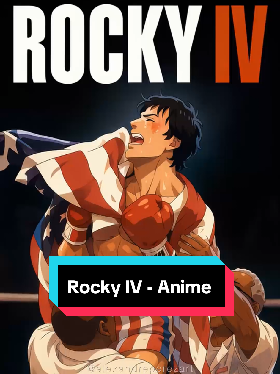 Rocky IV in anime style! 🥊🔥 On one side, the relentless Ivan Drago. On the other, Rocky Balboa’s determination and the unforgettable legacy of Apollo Creed. #rocky4 #rocky #anime #sylvesterstallone 