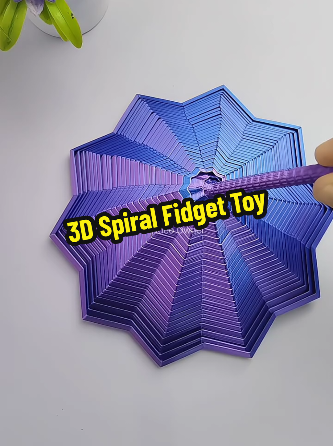 3D Spiral Fidget Toy #3dspiraltoy #spiralfidget #spiralfidgettoy 