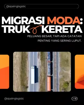 Pergeseran dari truk ke kereta itu langkah bagus: lebih efisien, lebih ramah lingkungan, dan kapasitasnya besar. Tapi biar benar-benar jalan, ada dua hal yang harus diberesin: 1) Time Issue Cut off kereta ketat dan jadwalnya fix. Banyak barang baru siap malam, sementara kereta berangkat sore. Kalau jadwal dan cut off nggak lebih fleksibel, jenis muatan yang bisa pindah moda jadi terbatas. 2) Origin–Destination Issue Nggak semua area dekat stasiun barang. Pengguna harus memilah mana muatan yang bisa naik kereta dan mana yang tetap pakai truk. Tanpa dukungan first–last mile yang solid, moda kereta cuma optimal di rute tertentu. Moda kereta bisa jadi game changer — asal ekosistem pendukungnya ikut dibenahi. #Logistics #RailFreight #IntermodalTransport #SupplyChain #TransportPolicy           