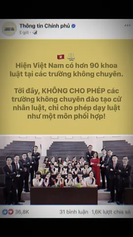 Sẽ “không cho phép” các trường không chuyên đào tạo cử nhân Luật #daihoc #luật #law #genzzone #viral 