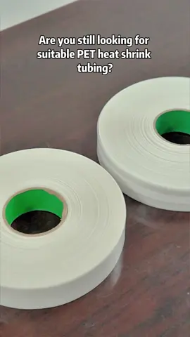 Are you still looking for the right PET heat shrink tubing? It's made of high-quality PET material, with a smooth, particle-free surface and better toughness. #PETheatshrinktubing #Heatshrink #environmentallyfriendly #insulating #hightemperatureresistant  