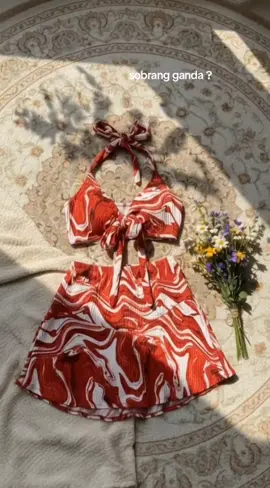 Top terno skort swimsuit padded bcakcrepe fabric best!🌼 #swimsuit 