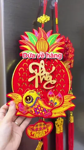 Mỗi nhà 1 cặp Dứa treo thu hút tài lồng may mắn bình an, phong thuỷ lắm đó các bác #tết2026 #decor #decor #LearnOnTikTok 