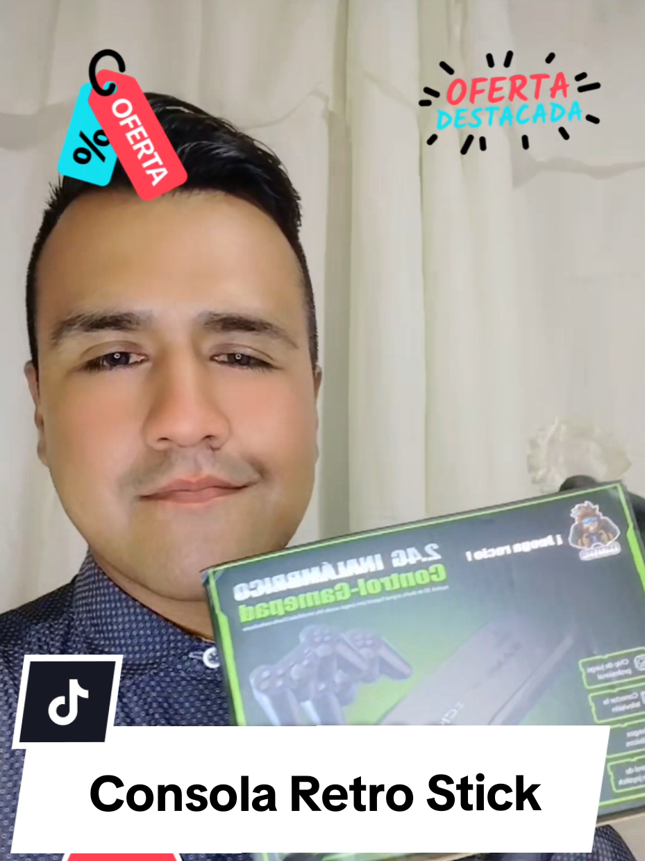 Con esta Consola de Juegos Retro divierte en grande con tu familia o amigos y recuerden todos esos Tiempos disponible aquí en tiktok shop! #blackfridayentiktokshop #consola #retro #stick #tiktokshop 