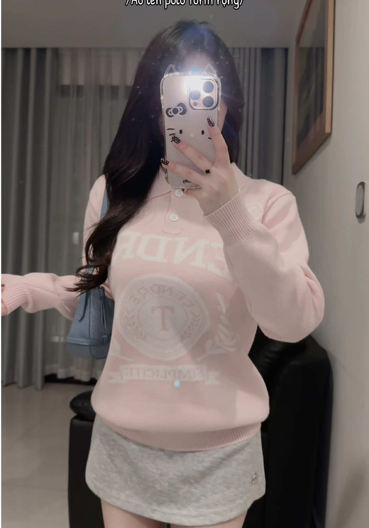 Áo len thu đông form rộng màu hồng baby cực iuu #tendre #aolenthudong #aolendetkim 
