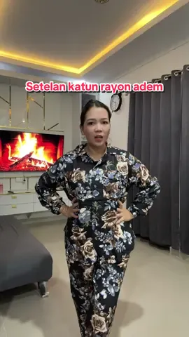 Adem banget #setelanrayon #onesetrayon #setelanwanita #onesetjumbo #setelanjumbo 