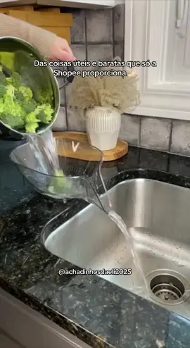 Tigela escorredor 🤌🏻 Link na Bio ✨ #achadinhos #shoppe #tigela #cozinha #utilidades 