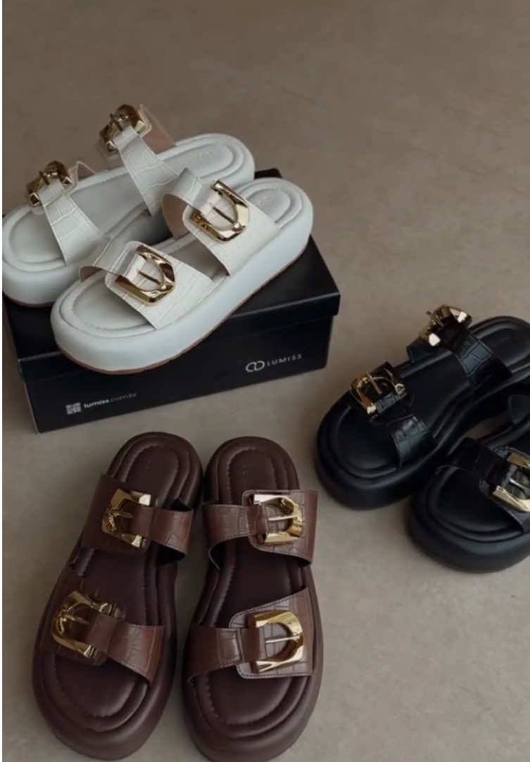 Sandália Lumiss 💛 Flatform croco + fivelas douradas. Moda, conforto e brilho! ✨  Comenta “Plataforma” para receber o link 🔗  #blackfriday #shopee #Feminina #Estilo #12por12 