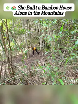 #BambooHouse #SoloBuilder #WomanPower #MountainLife #foryoupage 