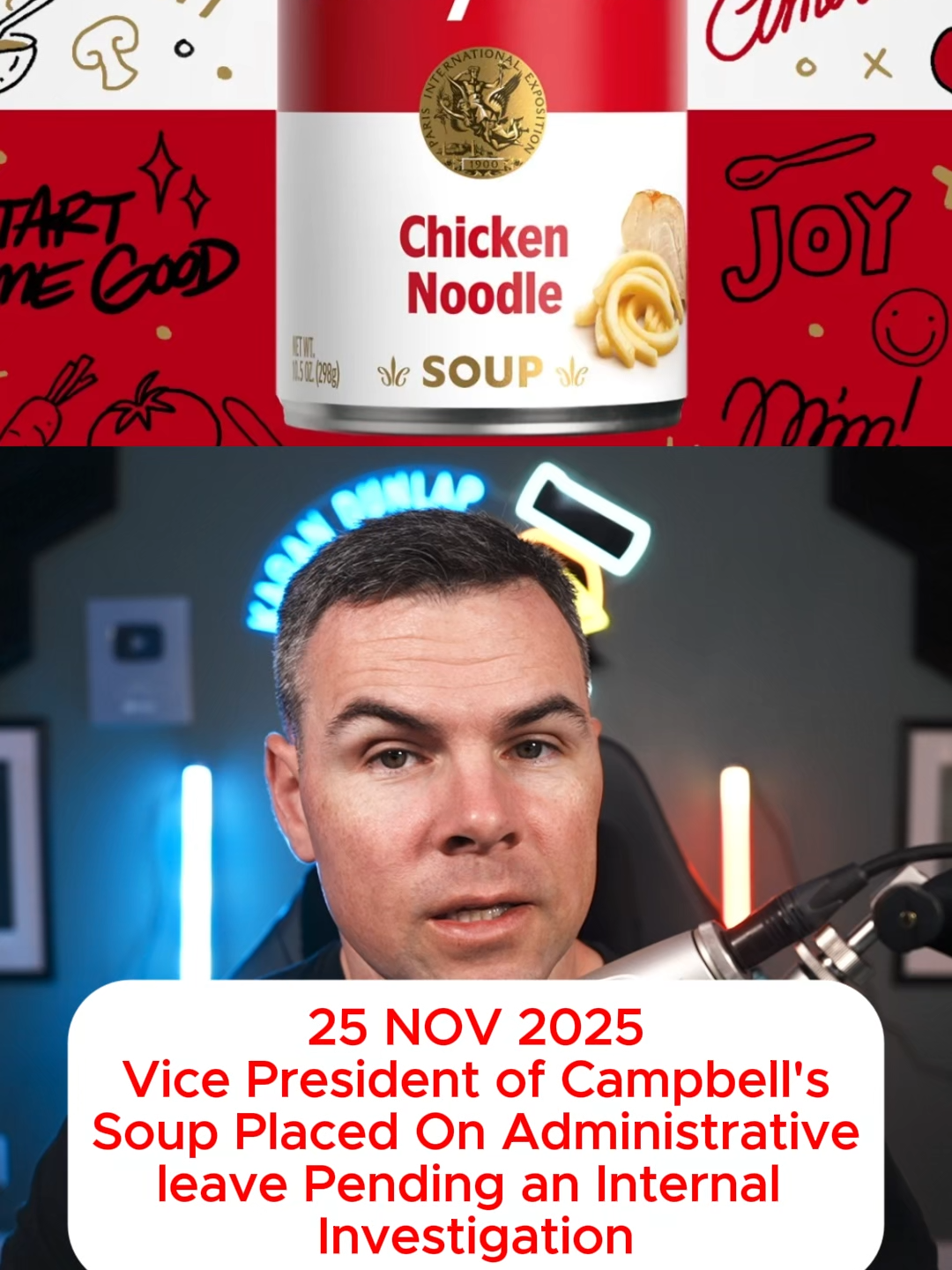 Campbell's Soup VP Placed On Administrative Leave After Comments From Leaked Audio Surface From December 2024 Recording. Follow @kagan.dunlap.show