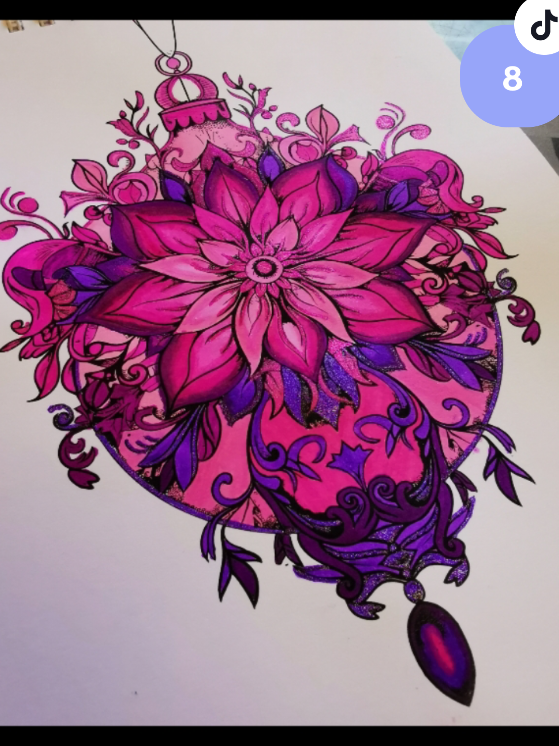 This might be my very favorite of all 🤩 #coloring #satisfyingvideos #fyp #manadala #colortok 