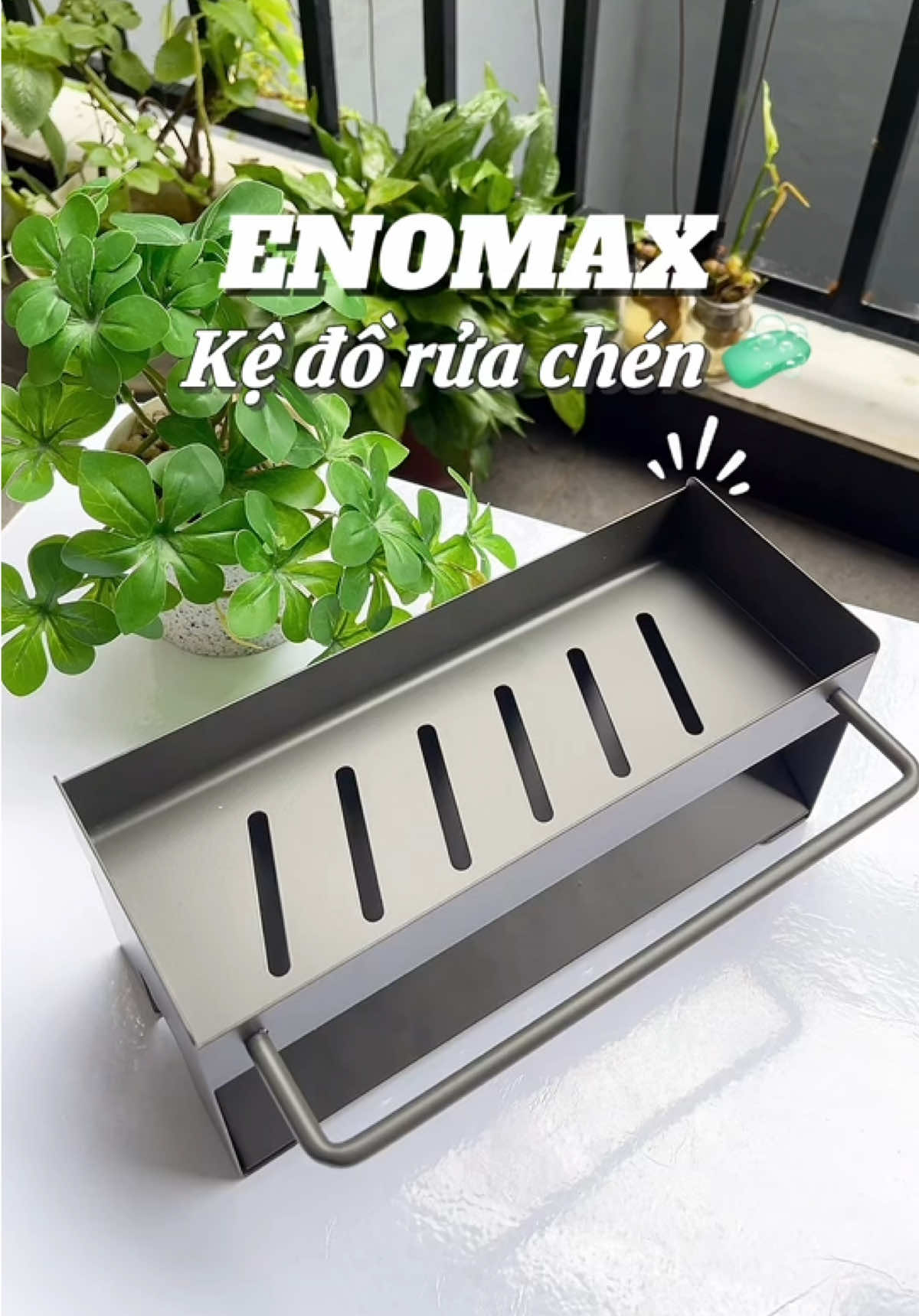 ✅Kệ đựng đồ rửa chén Enomax xịn sò, chất lượng không lo rỉ sét đâu nha 👍 #giadungtienich #review #giadung #kedungdoruachen #thaonguyenmommy 