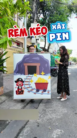 Bộ rèm kéo tự động dùng pin, rèm cuốn che nắng cửa sổ #remcuatitaco #remtudong #remchenang #remcuaso #xuhuong 