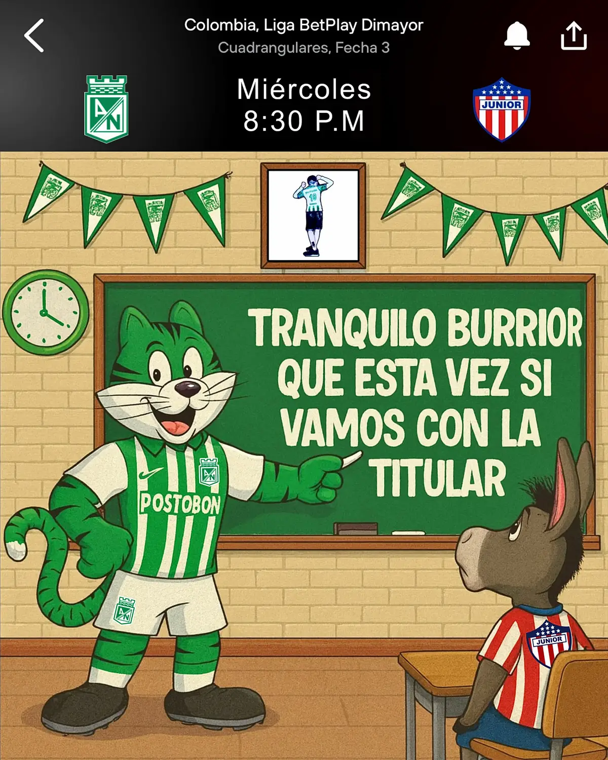 ¡¡𝐌𝐀Ñ𝐀𝐍𝐀 𝐉𝐔𝐄𝐆𝐀 𝐄𝐋 𝐌Á𝐒 𝐆𝐑𝐀//𝐍𝐃𝐄!! 👑 #𝐕𝐚𝐦𝐨𝐬𝐍𝐚𝐜𝐢𝐨𝐧𝐚𝐥 💚 @Atlético Nacional #elmasgrande #reydecopas 