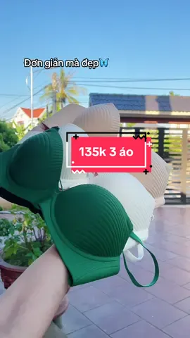 Combo 3ao sale rẻ, đệm 2.5cm Không gọng ôm sát gom quả nâng khe tự nhiên #viral #dolot #aonguc #aolotsu #aolot 