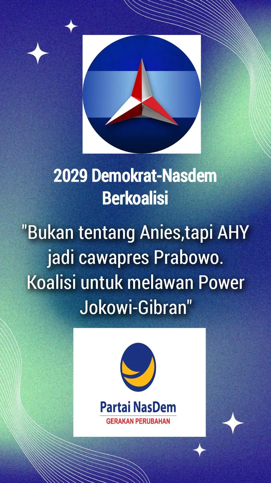 📆 Kronologi Sinyal Politik Demokrat & NasDem (pola semakin terbaca jelas) 1️⃣ Demokrat mulai “uji nada”   - AHY sindir Bandara Kertajati ✈️ → kritik teknokratik, uji pasar isu infrastruktur.   - Anggota DPR Demokrat Beni menyinggung isu ijazah Jokowi 🎓 → tes pasar isu legalitas.   - Denny Indrayana (Demokrat) jadi pengacara Roy Suryo ⚖️ → positioning hukum, bukan sekadar politik. 2️⃣ NasDem naikkan tensi   - Mori Hanafi kritik proyek bendungan 💧 → simbol kegagalan governance.   - Label “rezim jahat” 🧨 → eskalasi narasi lebih keras.   - Surya Paloh tampak dingin saat Prabowo memuji Jokowi 🥶 → sinyal ke Gerindra bahwa Jokowi bukan harga mati.   - Amelia Anggraini (NasDem) menilai kehadiran Wapres Gibran di G20 jangan hanya ceremonial 🌍🎤 →  tidak cukup tampil, harus deliver hasil nyata untuk rakyat. 3️⃣ Perpindahan kader senior NasDem ke PSI   - PSI identik dengan Jokowi 🌟 → tekanan internal bagi NasDem untuk memperjelas jarak.   - Efek domino: Demokrat ikut menegaskan dan memperkuat narasi agar tidak kehilangan diferensiasi. 4️⃣ Konsolidasi narasi bersama   - Kritik diarahkan ke institusi & governance 🏛️ → lebih aman secara elektoral.   - Wacana koalisi tandingan jika Gibran tetap orbit Prabowo 2029 🚫👨‍👦 → bargaining leverage. --- 🔮 Pola yang makin jelas - Demokrat–NasDem sedang menurunkan valuasi Jokowi/Gibran untuk bargaining 2029.   - Amelia Anggraini memperkuat narasidengan nada sinis: “kehadiran gibran di acara G20 harus produktif, bukan seremonial” → menekan legitimasi Gibran sebagai sosok yang tidak layak.   - Gibran menjadi variabel kunci: jika tetap di tiket Prabowo, Demokrat–NasDem normalisasi opsi oposisi; jika tidak, mereka masih bisa dinegosiasikan.   --- 📌 Editorial Takeaway - Kritik Demokrat–NasDem bukan sekadar anti-Jokowi, melainkan re-pricing pengaruh Jokowi/Gibran dalam arsitektur 2029.   - Narasi tidak punya kapapsitas,legalitas pendidikan yang meragukan dipakai sebagai alat tawar untuk memaksa Gerindra membuka ruang negosiasi.   - PSI berfungsi sebagai proxy Jokowi, sehingga Demokrat–NasDem harus memperjelas jarak agar tidak kehilangan identitas politik.   #gibran #G20 #viral #demokrat #nasdem 