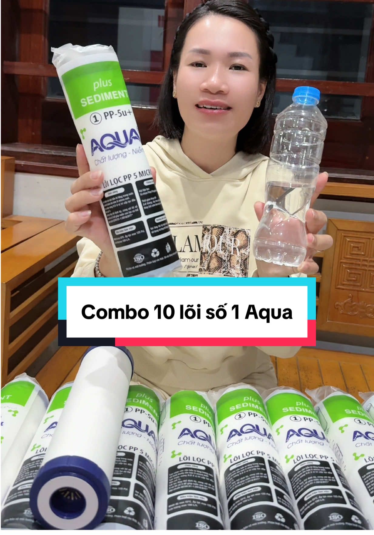COMBO 10 LÕI LỌC NƯỚC  Số 1 AQUA.#gianguytin#loilocnuoc#loilocnuocaqua#aqua#xuhuong 
