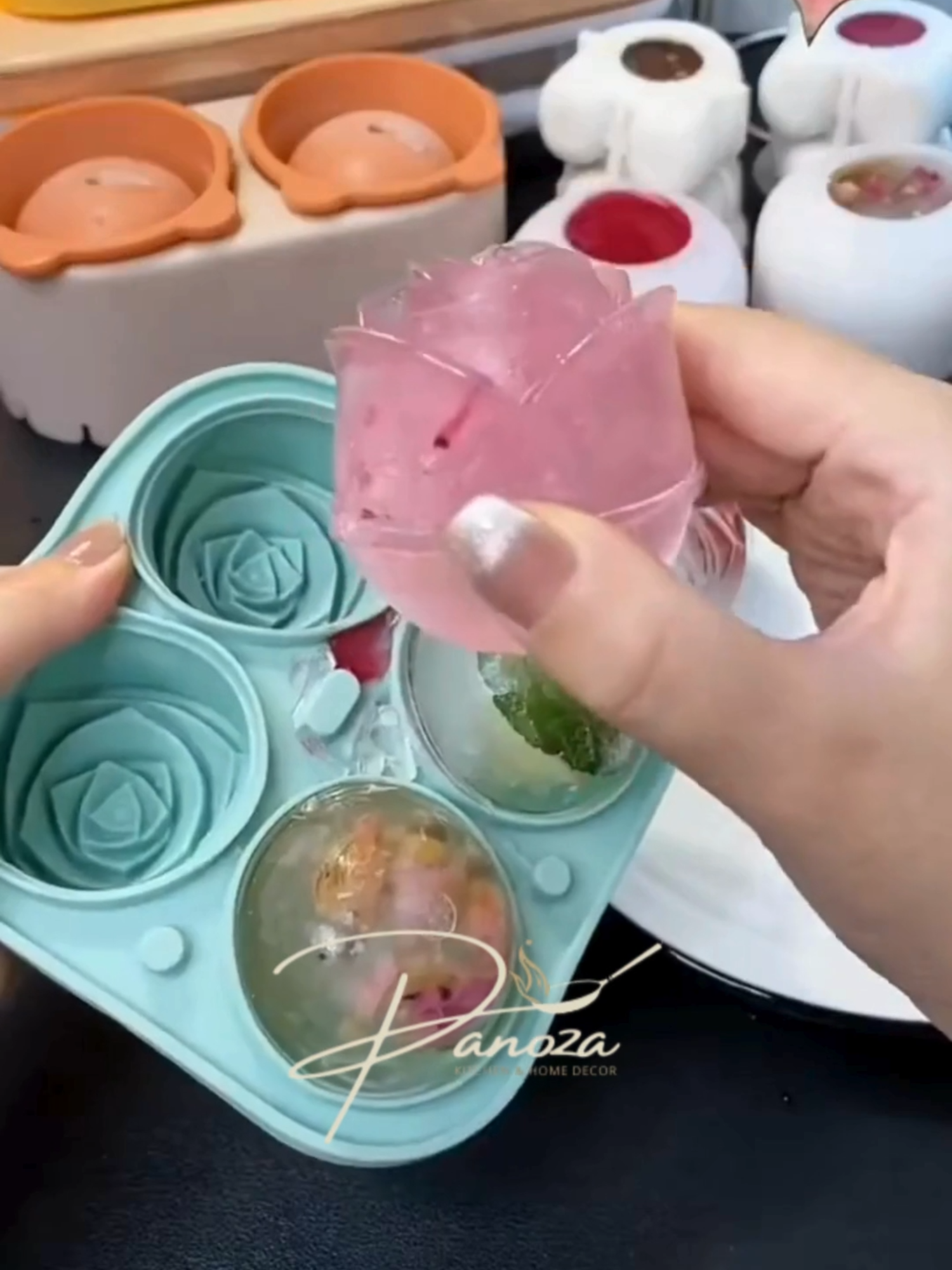Flower Shaped Silicone Ice Mold, Create Beautiful Ice Cubes! Make your drinks look stunning with this flower-shaped silicone ice mold. Designed with flexible, high-quality silicone, it lets you create perfect floral ice cubes for juices, cocktails, mocktails, or everyday water. Easy to fill, easy to remove, and perfect for parties, home use, cafés, and special events. Add a touch of elegance to every sip! #SiliconeIceMold #FlowerIceMold #IceCubeMaker #KitchenEssentials #HomeBarTools #CreativeIceCubes #PartyEssentials #DrinkDecoration #EasyToUseMold #KitchenAccessories