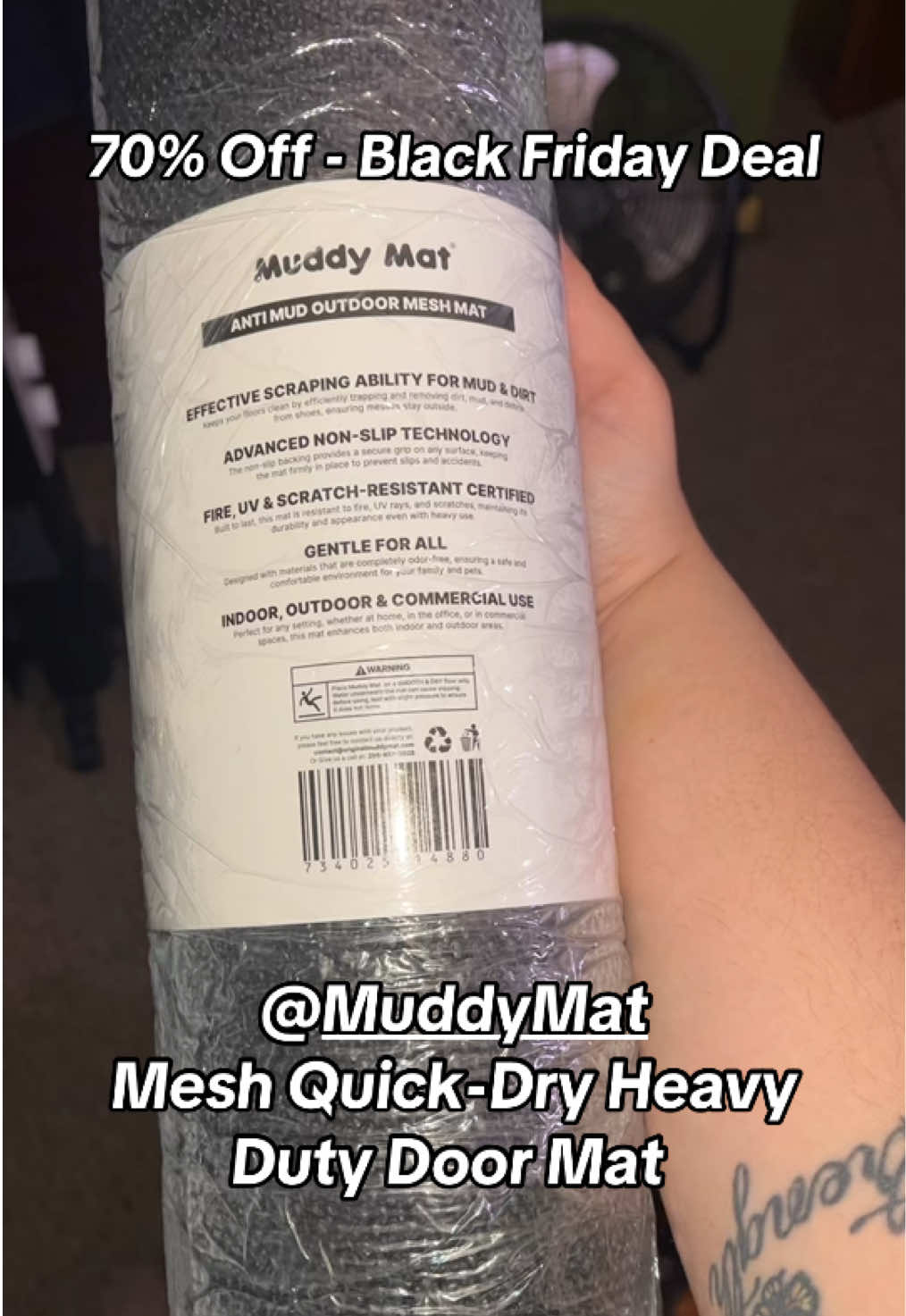@Muddy Mat  Keep your home spotless with the Muddy Mat® Mesh Quick-Dry Door Mat—a heavy-duty, non-slip mat that traps dirt, mud, and moisture before it enters your home.  Designed for indoor or outdoor use, it dries fast, stays in place, and cleans easily.  Perfect for entryways, patios, mudrooms, and garages. Durable, low-profile, and built for all weather.  #muddymat #blackfridaydeals 