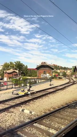 Off to Vienna! 🇦🇹✨ We took the RegioJet RJ 1033 train from Prague to Vienna Hbf on Sept 11, 2025. 🕘 Departed: 9:16 AM from Platform 4S 🛤️ Arrived: 2:05 PM (delayed by 50 minutes due to a technical problem) 🚆 Coach: 5, Seats: 65 & 66 💺 Class: 2nd Class 📱 Booked via: RegioJet app 💸 Price: €95.40 (~$111.84) for two tickets They even gave us free bottled water, which was a nice touch! 💧😀 Smooth ride, comfy seats, and beautiful scenery along the way. 🚄💛 #traintravel #RegioJet #PragueToVienna #fyp
