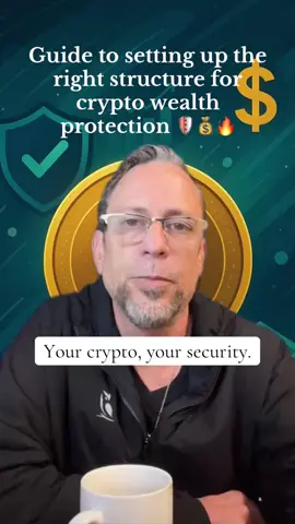 Guide to setting up the right structure for crypto wealth protection 🛡️💰🔥 #newstok #viraltopics #breakingnews #BanksAndCrypto #CryptoUpdate 