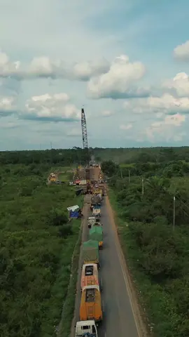Jembatan Sei. Lenggana Sampit #videodrone  #lenggana  #sampit_kalteng 