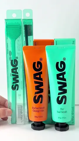 おしゃれなデザインな口臭ケアセット✨️ SWAG 4点セット ●Tooth brush  ●Tongue cleaner  ●Tooth paste  ●Orange Mint しっかり口臭ケアできるお得なセット‼️ リンクから買えるよ✌️ ぜひチェックしてみてね👀💭 【PR】#ad #SWAG #オーラルケア #口臭