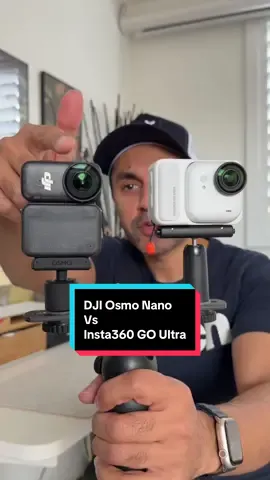 The @insta360 official GO ULTRA vs @DJI Official Osmo Nano! Which one wins? See the full comparison on my YouTube channel 📷 vs 📷 #djiosmonano #insta360 #goultra #comparison #review