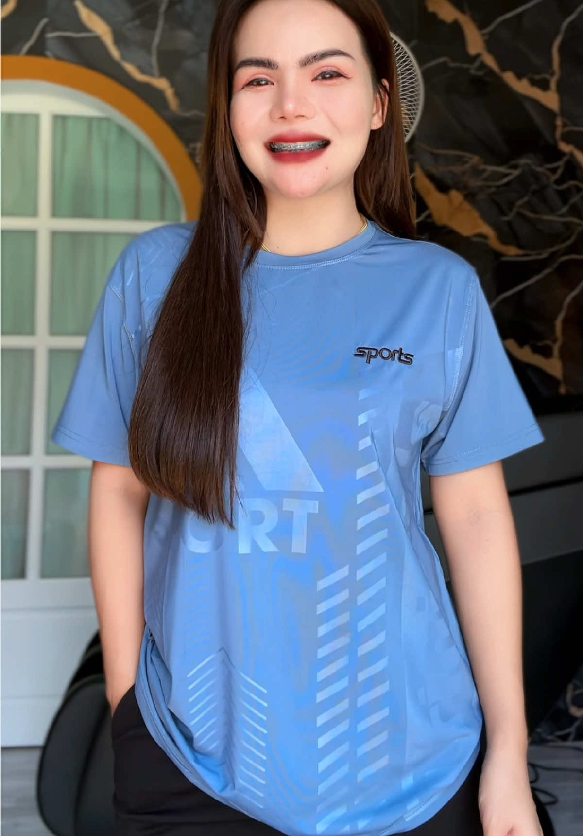 เสื้อกีฬาคอกลมแขนสั้นตรงตรงชายหญิงใส่ได้#เสื้อกีฬาคอกลมแขนสั้น#เสื้อกีฬาคอกลม#เสื้อยืดคอกลม#เสื้อกีฬา