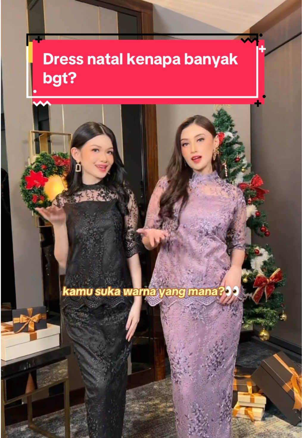 Kenapa beli dress brokat buat natal banyak banget?? coba jawab di kolom komentar yaah #dressnatal #christmas #dressbrokat #dresselegant #dresspesta 