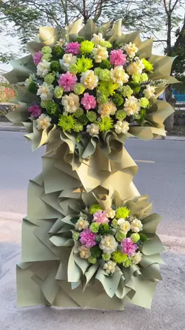 Kệ ho tone xanh mix thêm chút lạc thần cũng mê lắm nha#xuhuong #tiemhoatuoi1992 