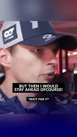 “But I would stay ahead ofcourse” 😂 #f1 #formula1 #maxverstappen #verstappen #lasvegasgp 