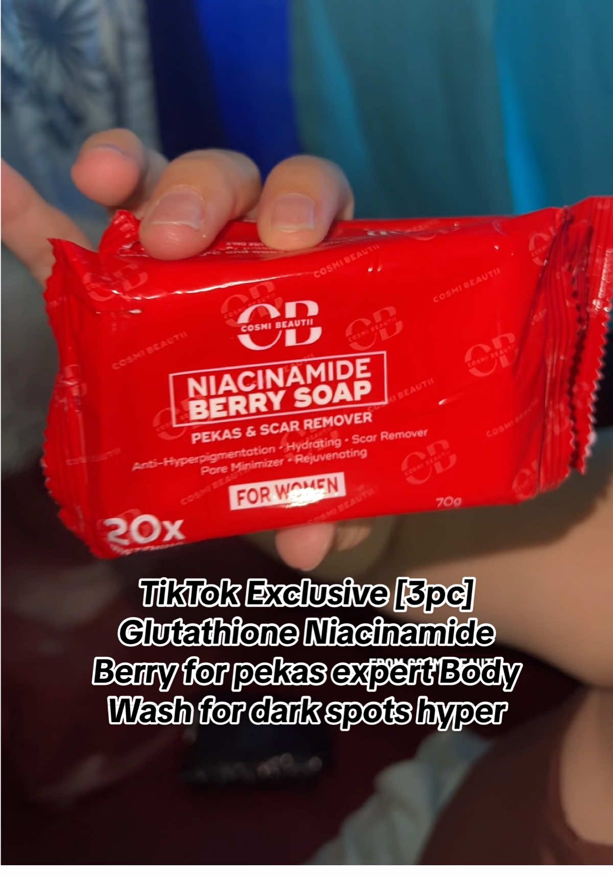 TikTok Exclusive [3pc] Glutathione Niacinamide Berry for pekas expert Body Wash for dark spots hyperpigmentation chickenpox #cosmibeautiiofficial #niacinamide #glutathione #pekas #bodywash 