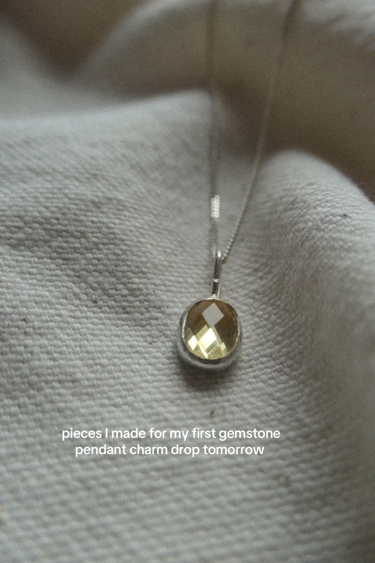 So excited for my first gemstone pendant drop ✨ #jewellerymaker #handmadejewellery #jewellerygifts #ethicaljewellery #jewelleryinspo 